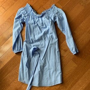 Off the shoulder dress!